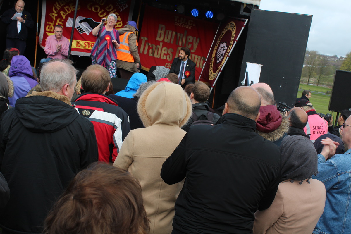 Burnley May Day rally at Towneley Park